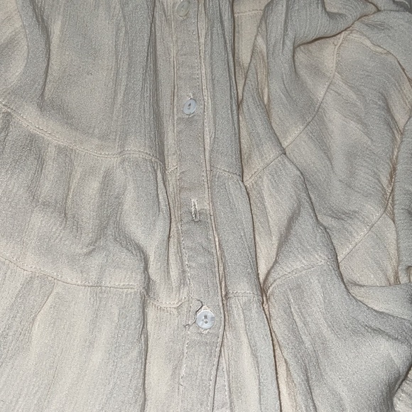 Bit & Bridle Women Ivory 3/4 Sleeve Bohemian Blouse Size M - Picture 11 of 14